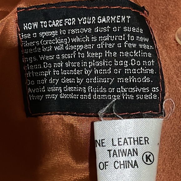 Montgomery ward vintage suede jacket preloved size 17/18 - Picture 5 of 10